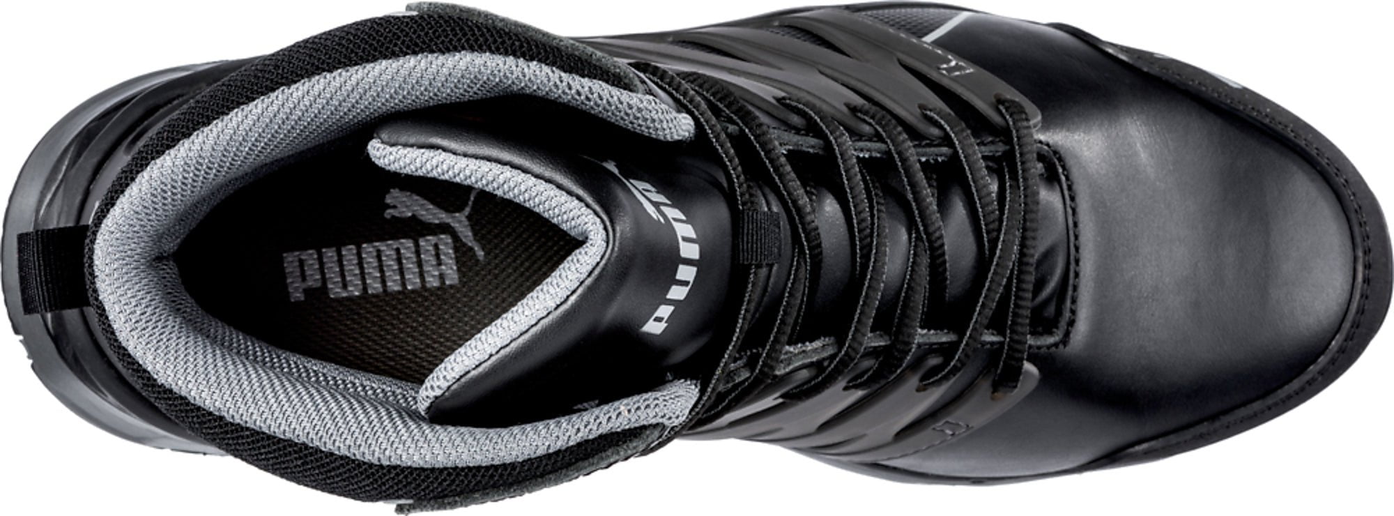 Puma Safety Black Mens Leather Velocity 2.0 2.0 Mid SD CT Lace Up Work The Western Company