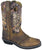 Smoky Mountain Boots Womens Pawnee Brown/Camo Oil Leather Square Toe