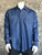 Rockmount Mens Blue Tencel Denim Sawtooth Western L/S Shirt