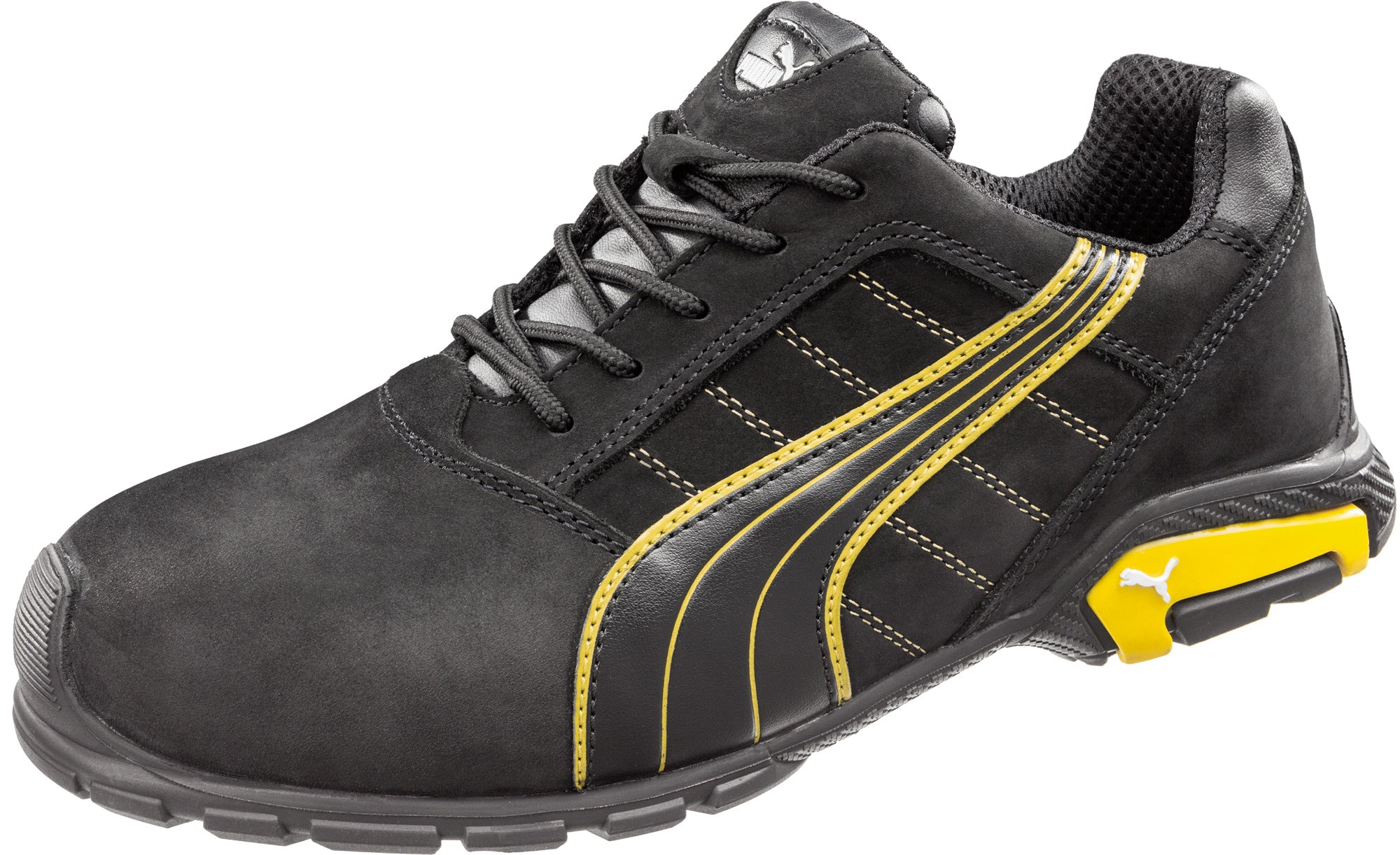 Puma Safety Black Mens Leather Amsterdam AT Oxford Work Shoes – The Western  Company