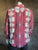 Rockmount Mens Red/Natural 100% Cotton Jacquard Flannel Western L/S Shirt