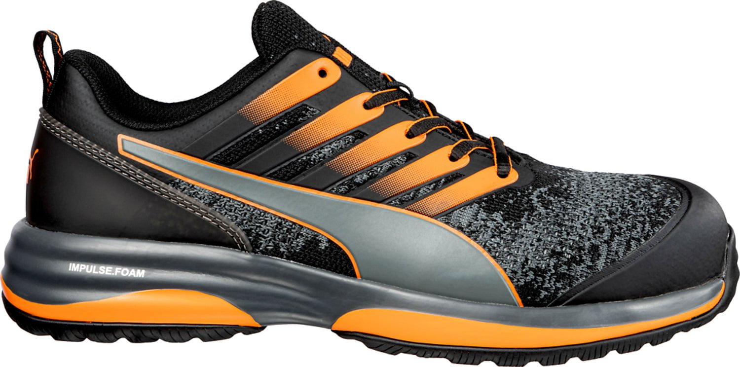 Puma Safety Orange/Black CT Western The EH Company Charge Work – Low Shoes Mesh Mens