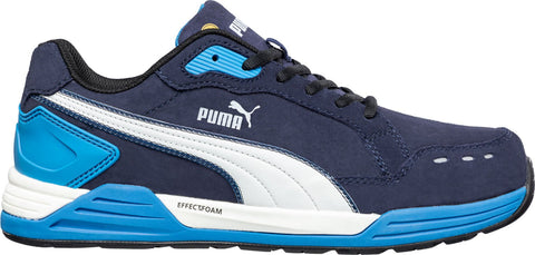 Puma Safety Blue Mens Textile Airtwist Low CT Oxford Work Shoes