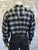Rockmount Mens Black/Grey 100% Cotton Flannel Plaid Western L/S Shirt