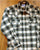 Rockmount Mens Green 100% Cotton Flannel Plaid Western L/S Shirt