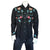 Rockmount Mens Black 100% Cotton Floral Embroidery L/S Shirt