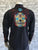 Rockmount Mens Black 100% Cotton Sugar Skull Vintage L/S Shirt