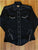 Rockmount Mens Black 100% Cotton Solid Vintage Western L/S Shirt