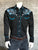 Rockmount Mens Black 100% Cotton Prairie Blue Western L/S Shirt