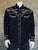 Rockmount Mens Black 100% Cotton Star & Scroll Western L/S Shirt