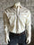 Rockmount Mens Ivory/Tan 100% Cotton Vintage Tooling Western L/S Shirt