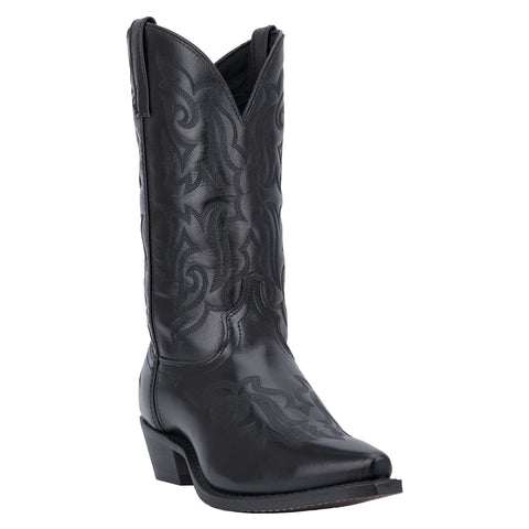 Laredo Mens Hawk Cowboy Boots Leather Black