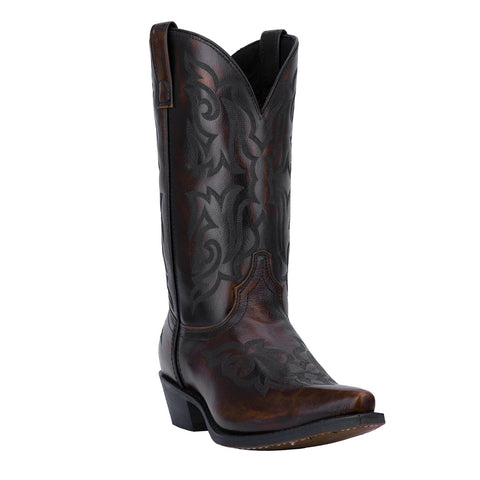 Laredo Mens Hawk Cowboy Boots Leather Burnished Gold