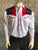 Rockmount Mens Red/White 100% Cotton US Flag & Eagle Western L/S Shirt