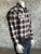 Rockmount Mens Brown 100% Cotton Shadow Plaid Western L/S Shirt