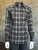 Rockmount Womens Black 100% Cotton Shadow Plaid Western L/S Shirt