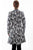 Scully Womens Black/White Polyester Damask Frock Coat
