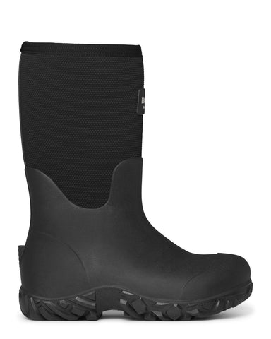 Bogs Mens Black Rubber/Nylon Workman Insulated Work Boots