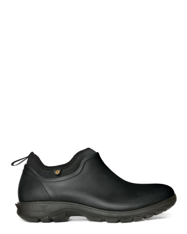 Bogs Mens Black Rubber Sauvie Slip-On WP Garden Boots