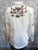 Rockmount Womens Ivory 100% Cotton Vintage Cactus & Boots L/S Shirt