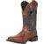 Laredo Mens Ross Cowboy Boots Leather Tan/Blue