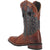 Laredo Mens Ross Cowboy Boots Leather Tan/Blue
