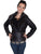 Scully Womens Black Faux Fur Motorcycle Jacket