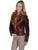 Scully Womens Copper Faux Fur Moto Jacket