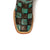 Ferrini Ladies Black/Turquoise Leather Patchwork S-Toe Cowboy Boots