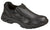 Thorogood Mens Athletic Black Leather Walking Loafer Shoes Slip-On