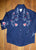 Rockmount Kids Boys Navy 100% Cotton Embroidered Floral L/S Shirt