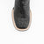 Ferrini Ladies Black Leather Caiman Print S-Toe Stampede Cowboy Boots