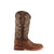 Ferrini Ladies Rust Leather Caiman Print S-Toe Stampede Cowboy Boots