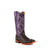 Ferrini Ladies Black Leather Caiman Print S-Toe Rancher Cowboy Boots