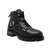 AdTec Mens Black 6in Lace Zipper Boot Leather Motorcycle