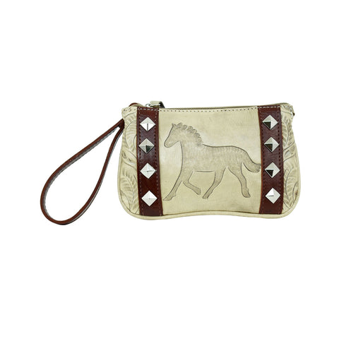 American West Hitchin Post Sand Leather Event Bag