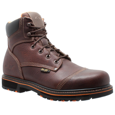 Adtec Mens Dark Brown 6in Comfort Leather Work Boots