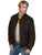 Scully Leather Mens Premium Lambskin Zip Front Jacket Black