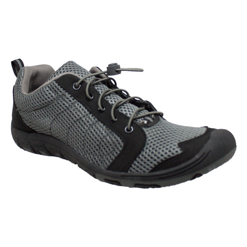 Rocsoc Mens Grey/Black Speed Lace Athletic Sneaker Mesh
