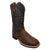 AdTec Mens Black/Brown 12in Western Work Boots Leather
