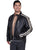 Scully Leather Mens Charcoal Sanded Calf Cafe Racer Racing Jacket