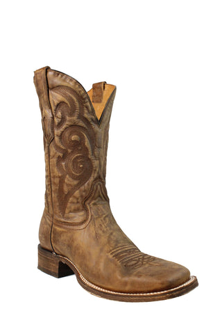 Corral Mens Embroidery Golden Cowhide Leather Cowboy Boots