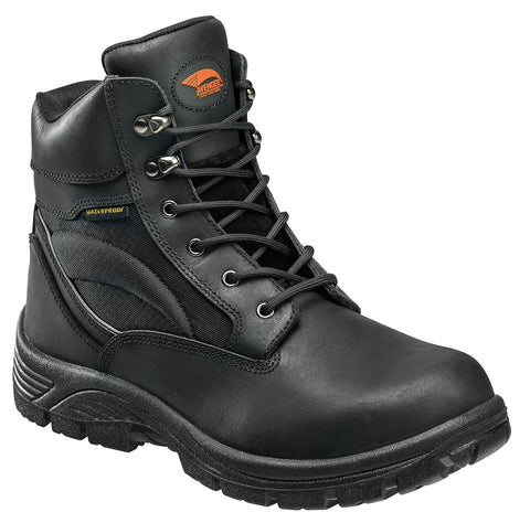 Avenger Mens Steel Toe EH Waterproof Boot W Black Leather Boots