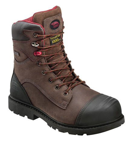 Avenger Mens Brown Leather Comp Toe 7577 1000G Hammer Work Boots