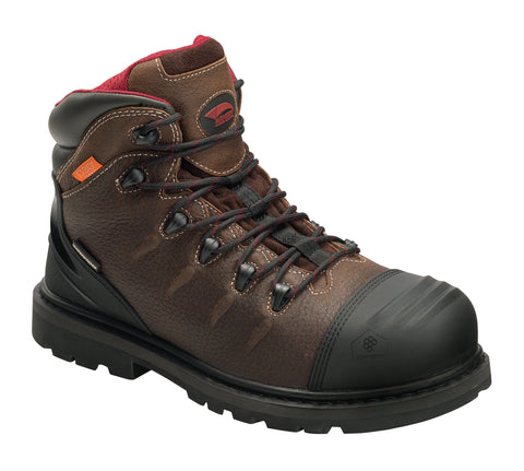 Avenger Mens Brown Leather Comp Toe Hammer Int Met Work Boots
