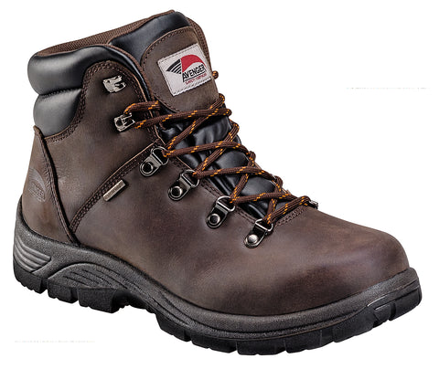 Avenger Mens EH WP Hiker W Brown Leather Soft Toe Boots