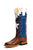 Anderson Bean Kids Boys Blue Harbor Leather Cowboy Boots