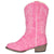 Lil Westerner Kids Girls Pink Faux Leather Western Cowboy Boots