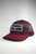 Kimes Ranch Unisex All Mesh Trucker Baseball Cap Burgundy Cotton Blend