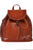 Scully Womens Brown Leather 14in Lacing Backpack